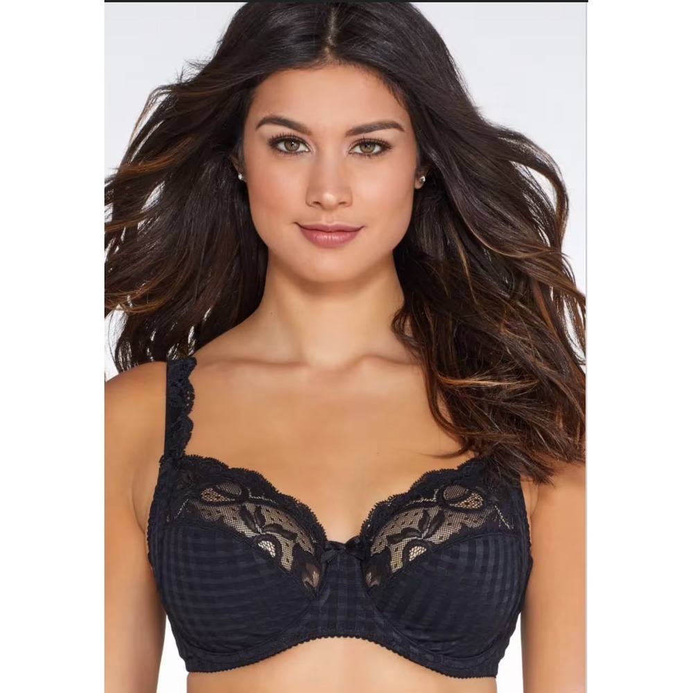 PrimaDonna Madison Full Cup Bra Black Lace Checkered Support 40I 0162121